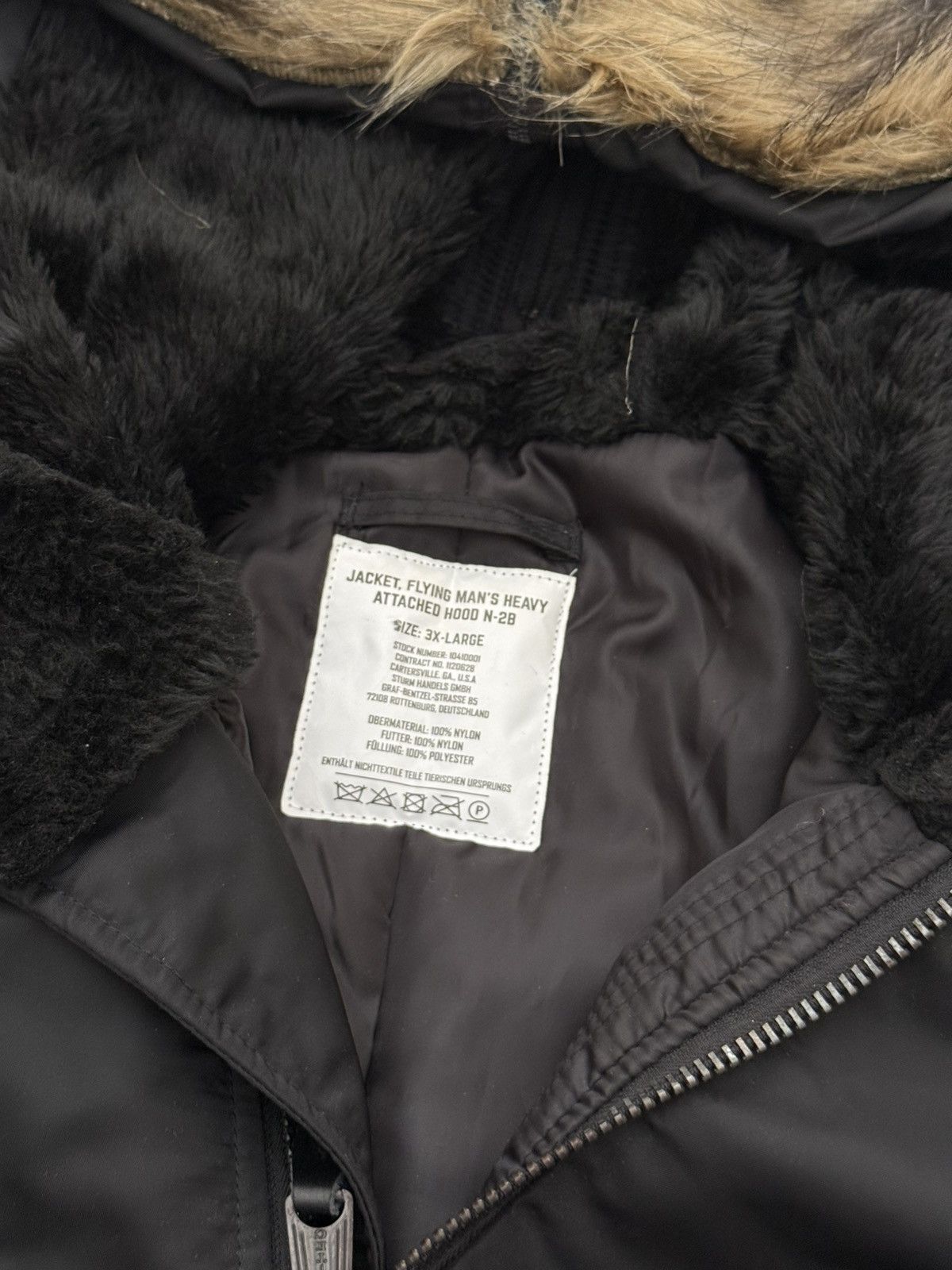 MIL-TEC Military N-2B Flight Bomber Jacket Mil-Tec Aviation Pilot Size US XXL / EU 58 / 5 - 2 Thumbnail