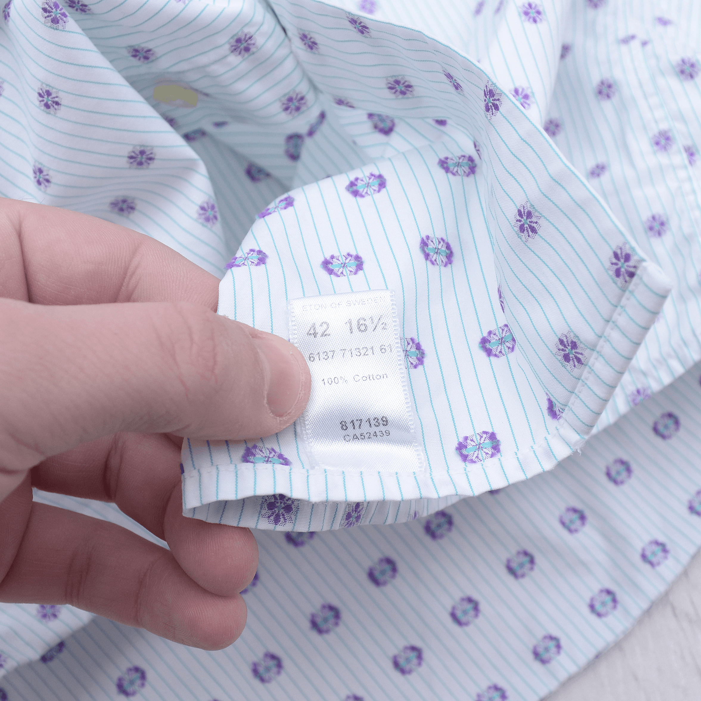 Eton Eton Contemporary Fit Printed Dress Casual Shirt Size 42 Size US L / EU 52-54 / 3 - 8 Thumbnail