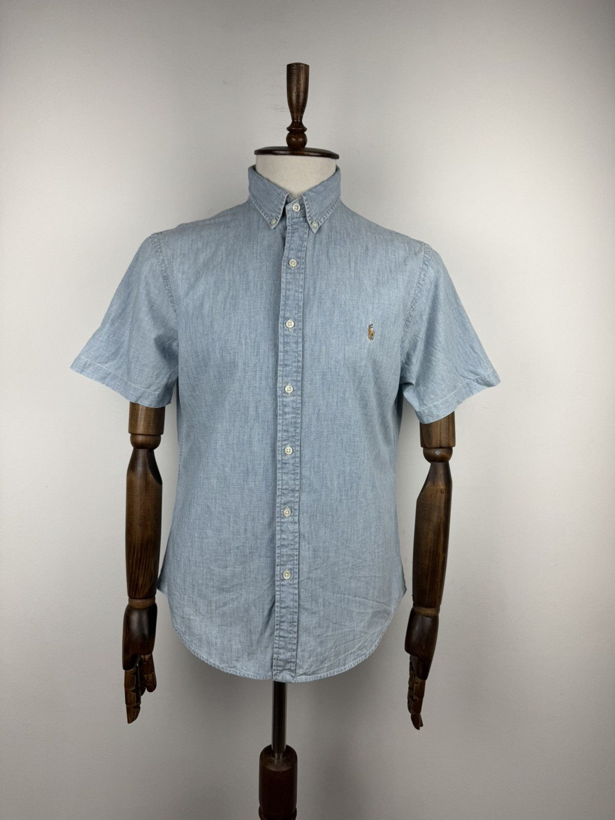 Ralph Lauren Men’s Vintage Ralph Lauren Denim Short Sleeve Shirt size L Size US L / EU 52-54 / 3 - 1 Thumbnail