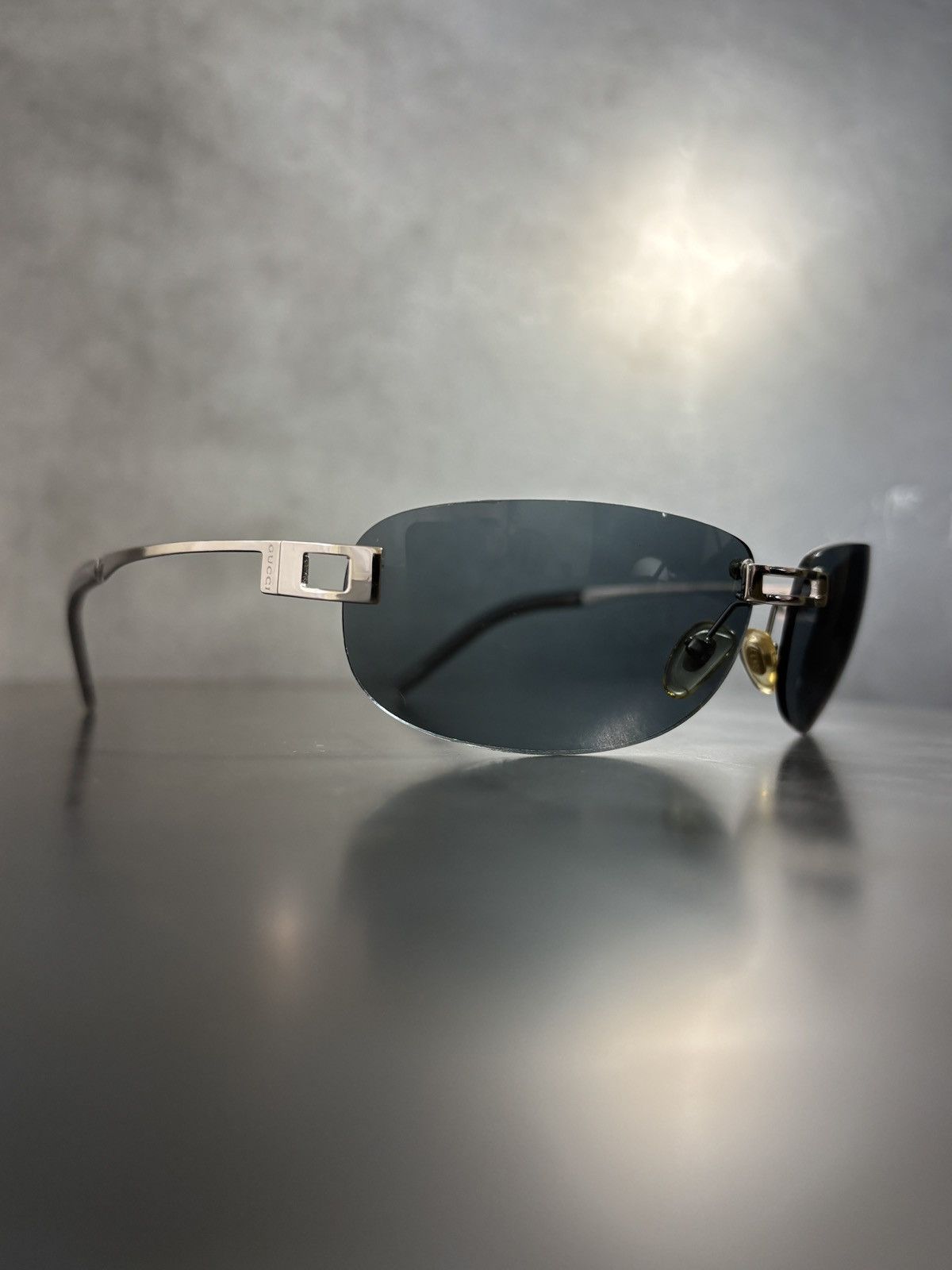 Gucci 2000s Vintage Gucci Sunglasses Y2K Rimless GG 1429/S 1990s Size ONE SIZE - 22 Thumbnail