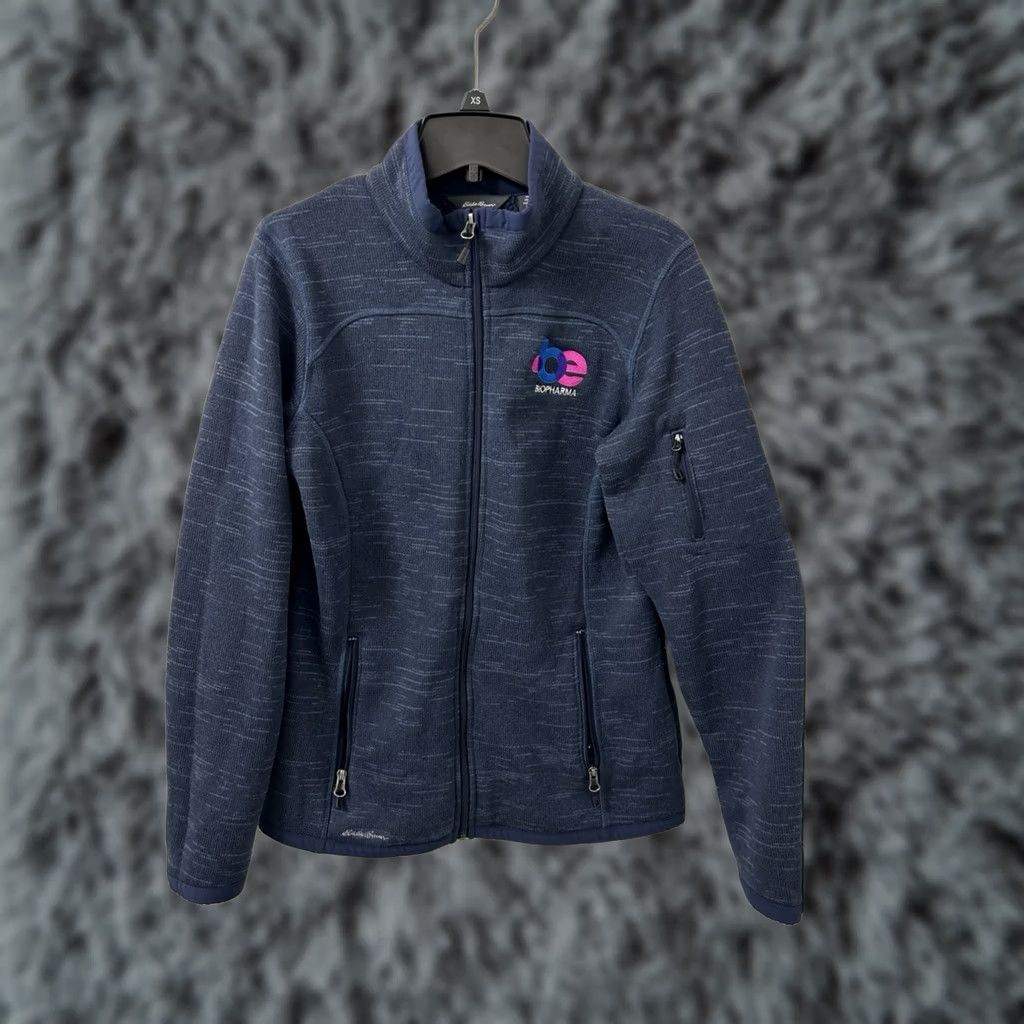 Eddie Bauer Eddie Bauer Fleece Jacket Womens Medium Navy Full Zip Pockets Blue Wide Fit Casual Activewear Hiking Golf Gym Training Mens Women Girls? Size M / US 6-8 / IT 42-44 - 1 Thumbnail