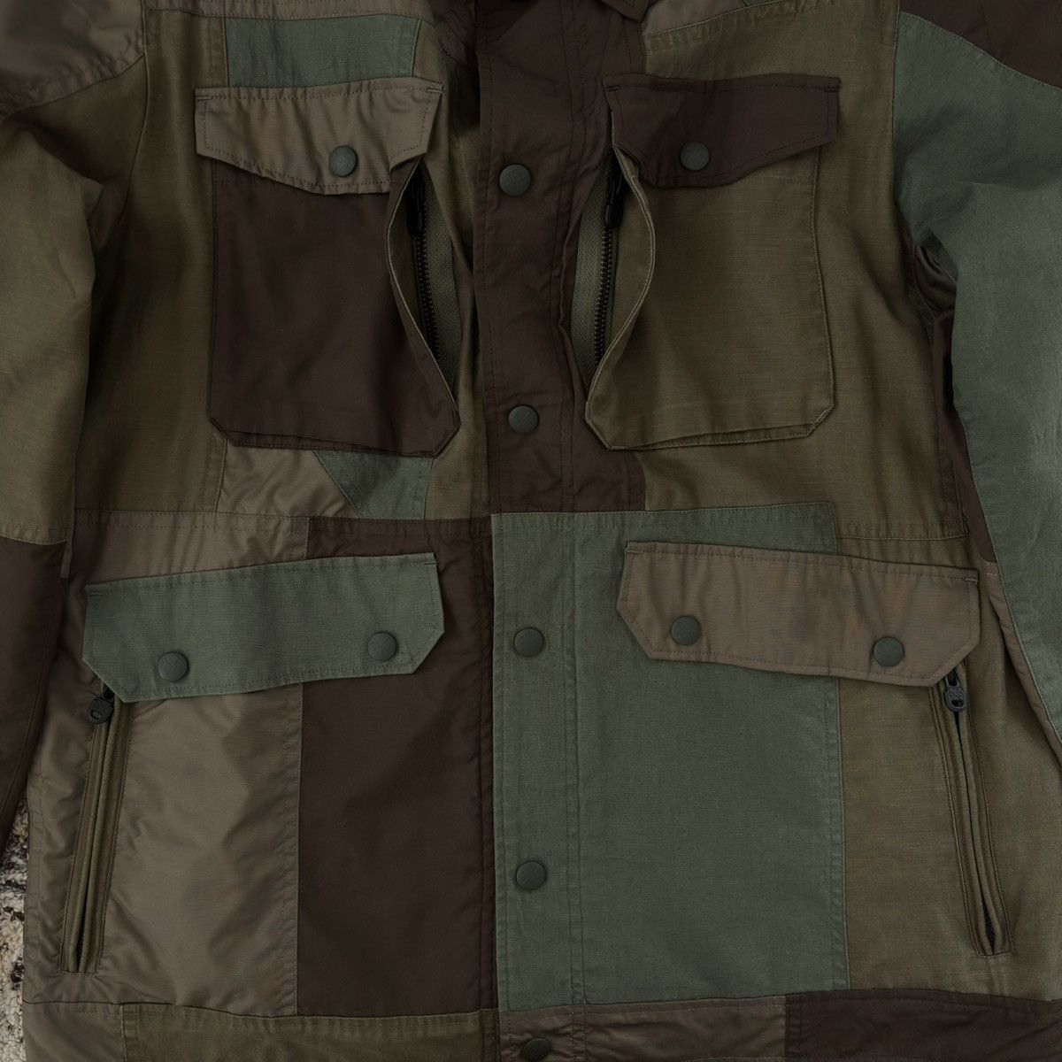 White Mountaineering Franken Jacket work chore coverall patchwork Junya Watanabe Size US M / EU 48-50 / 2 - 2 Thumbnail