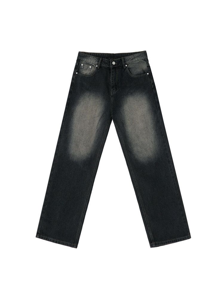 Japanese Brand × Jean Retro loose wide leg straight leg jeans Size US 34 / EU 50 - 5 Thumbnail