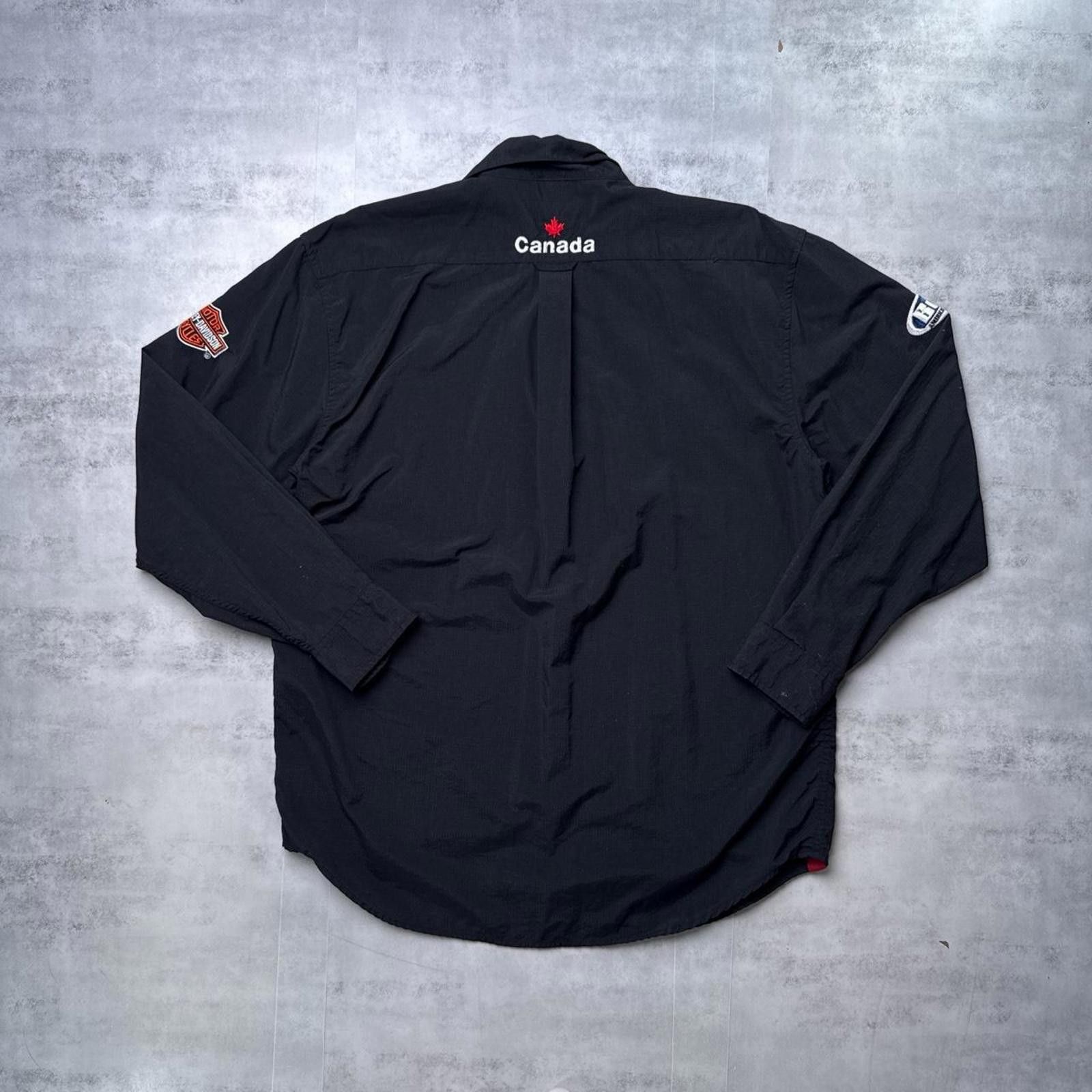 Harley Davidson Y2K Harley Davidson 00s Canada button up black shirt Size US M / EU 48-50 / 2 - 2 Thumbnail