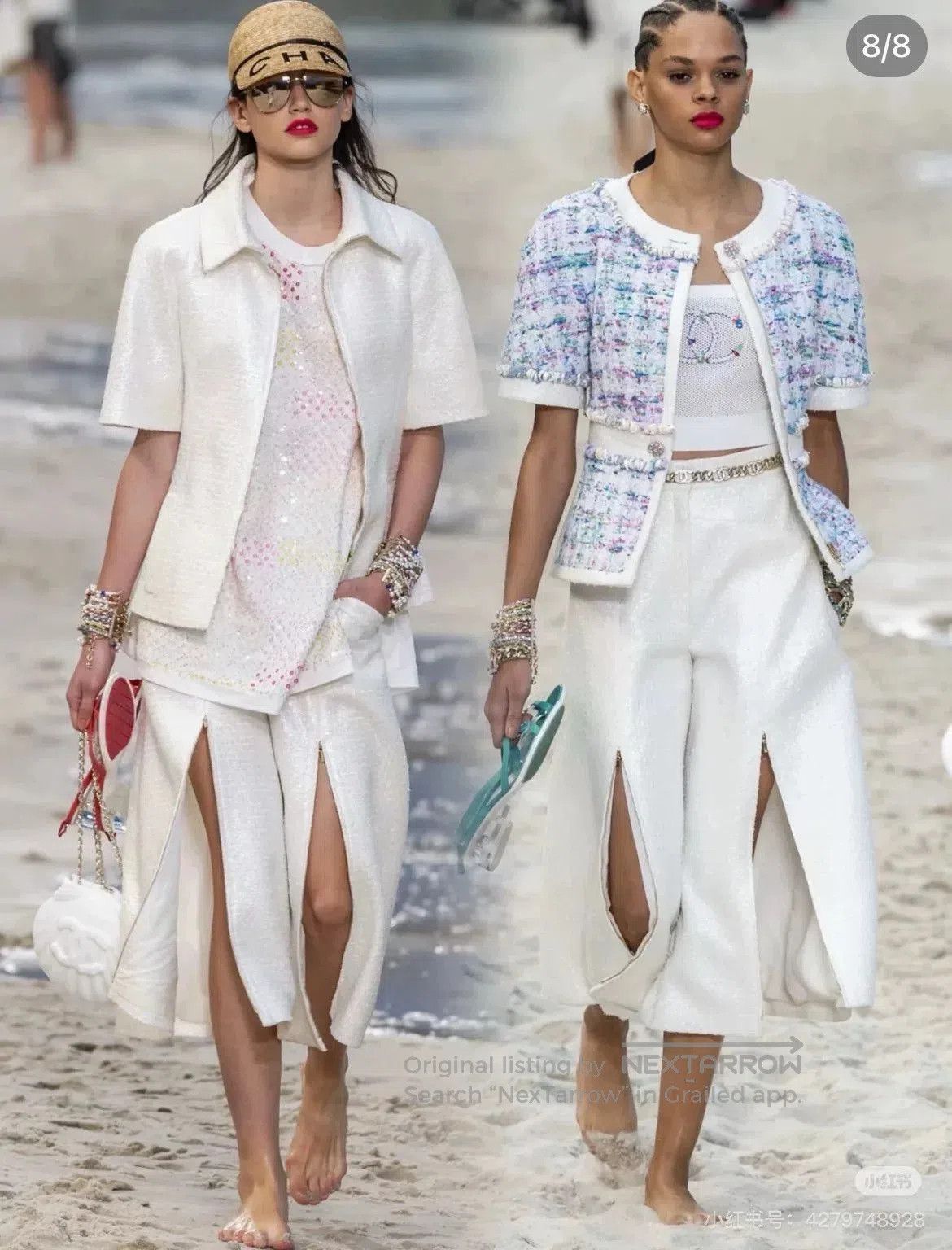 Chanel Chanel Beach Sequin Short Sleeve Top. Size M / US 6-8 / IT 42-44 - 7 Thumbnail