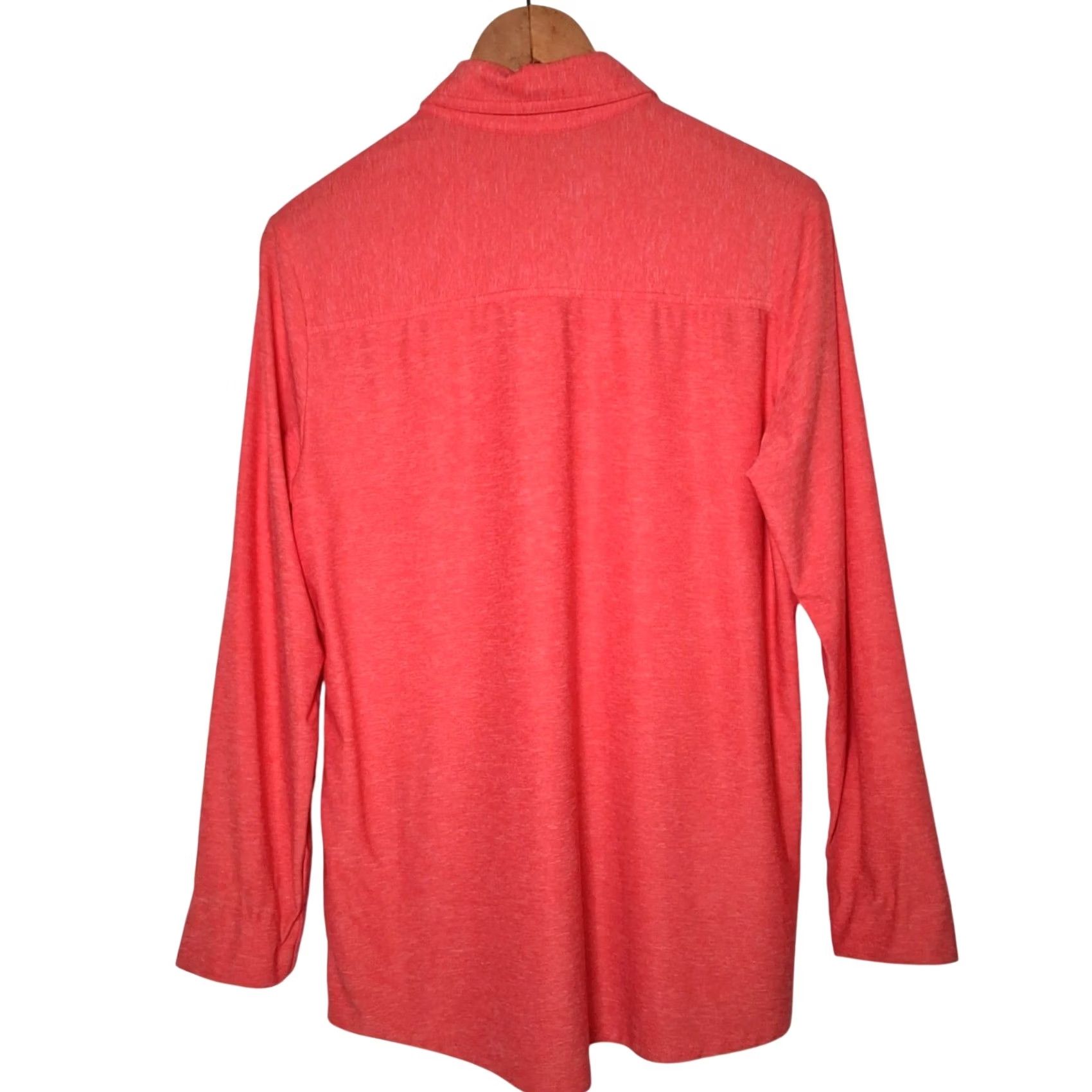 Eddie Bauer Eddie Bauer Shirt L Salmon Long Slv Button Up Collared Hiking Performance READ Size L / US 10 / IT 46 - 3 Thumbnail