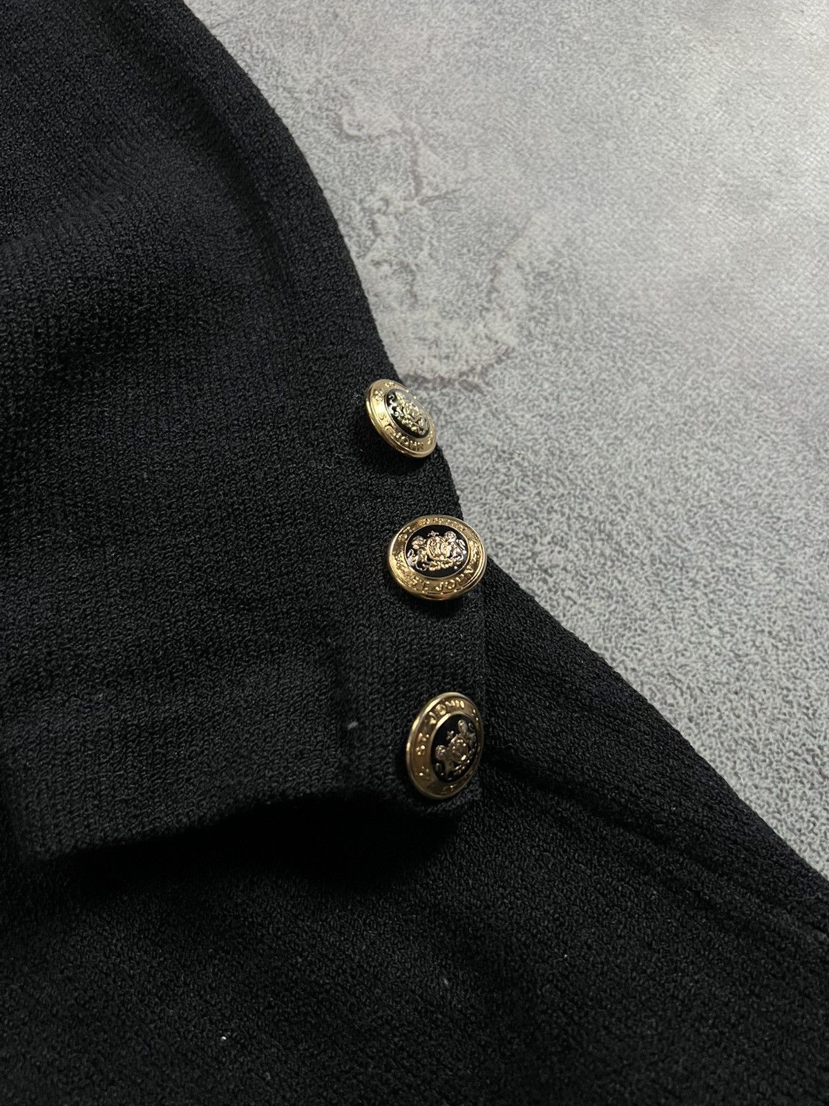 St. John St John Basics Black Santana Knit One-Button Blazer Jacket Size L / US 10 / IT 46 - 5 Thumbnail
