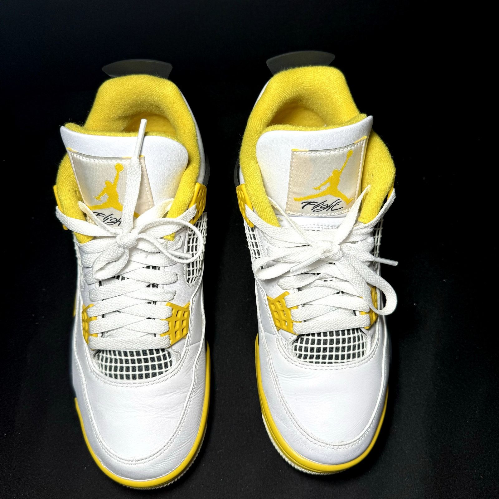 Jordan Brand × Nike Size 9.5 Wmns Air Jordan 4 Retro Vivid Sulfur Women's Shoes Size US 9.5 / IT 39.5 - 4 Thumbnail