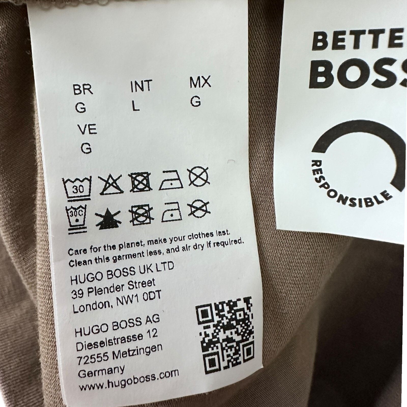 Hugo Boss Hugo Boss Tee T-Shirt Men’s Large Brown Graphic Short Sleeve Size US L / EU 52-54 / 3 - 8 Thumbnail