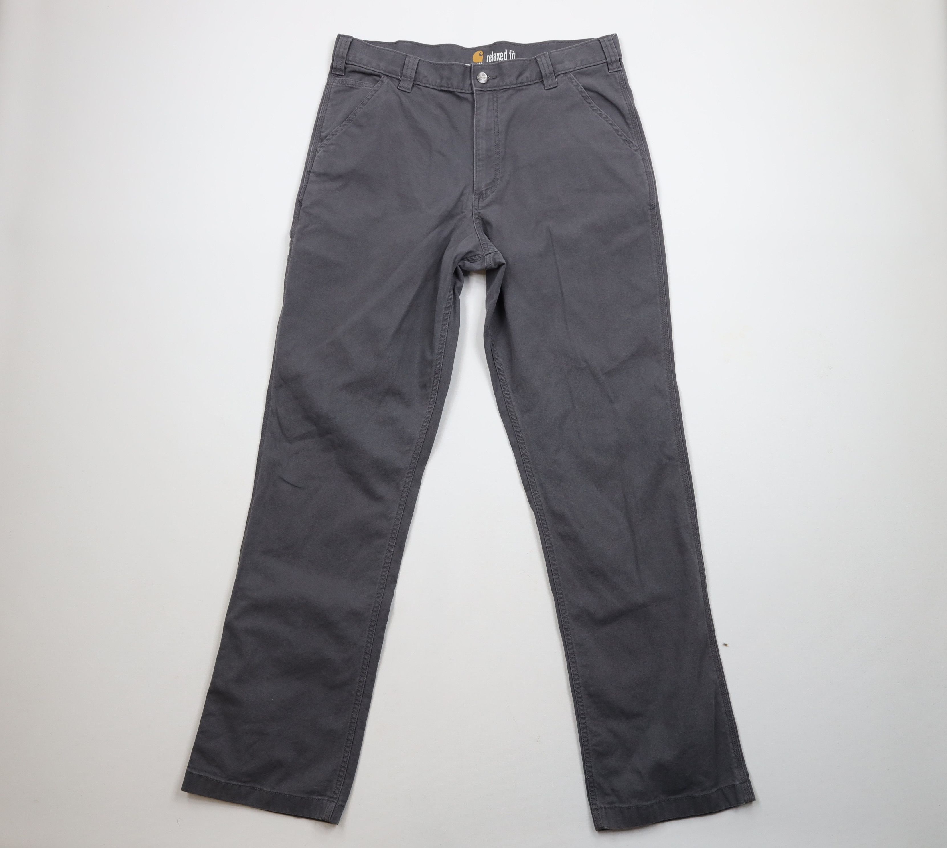 Carhartt × Vintage Vintage Y2K Carhartt Fit Wide Leg Dungaree Pants Gray Size US 36 / EU 52 - 1 Thumbnail