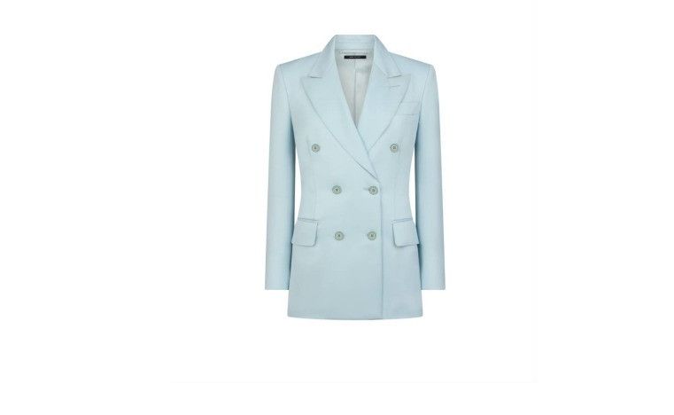 Tom Ford o1w1db10525 GI2971 Double-breasted Jacket in Light Blue Size M / US 6-8 / IT 42-44 - 1 Preview