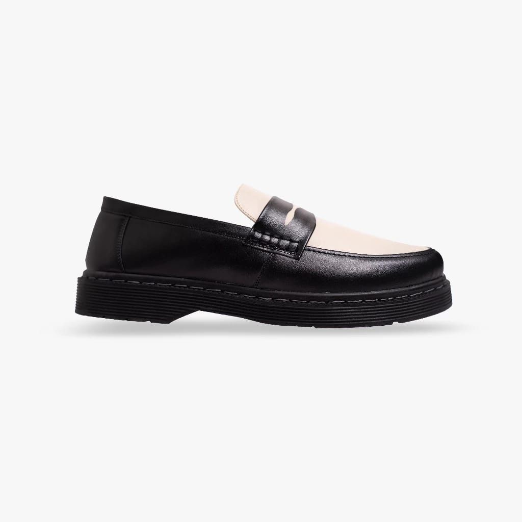Other Silane Loafer Shoes Leather Black White Size US 10 / EU 43 - 5 Thumbnail