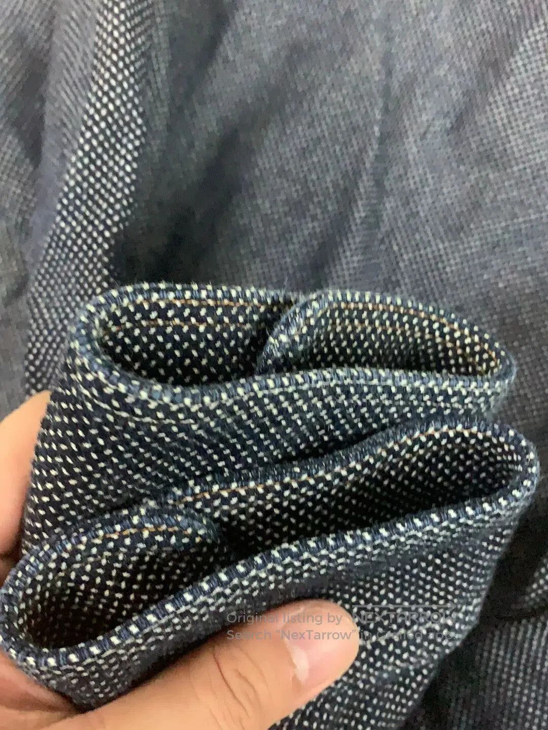 Jelado Jelado Blue Dyed Sashiko Shirt Jacket. Size US L / EU 52-54 / 3 - 5 Thumbnail