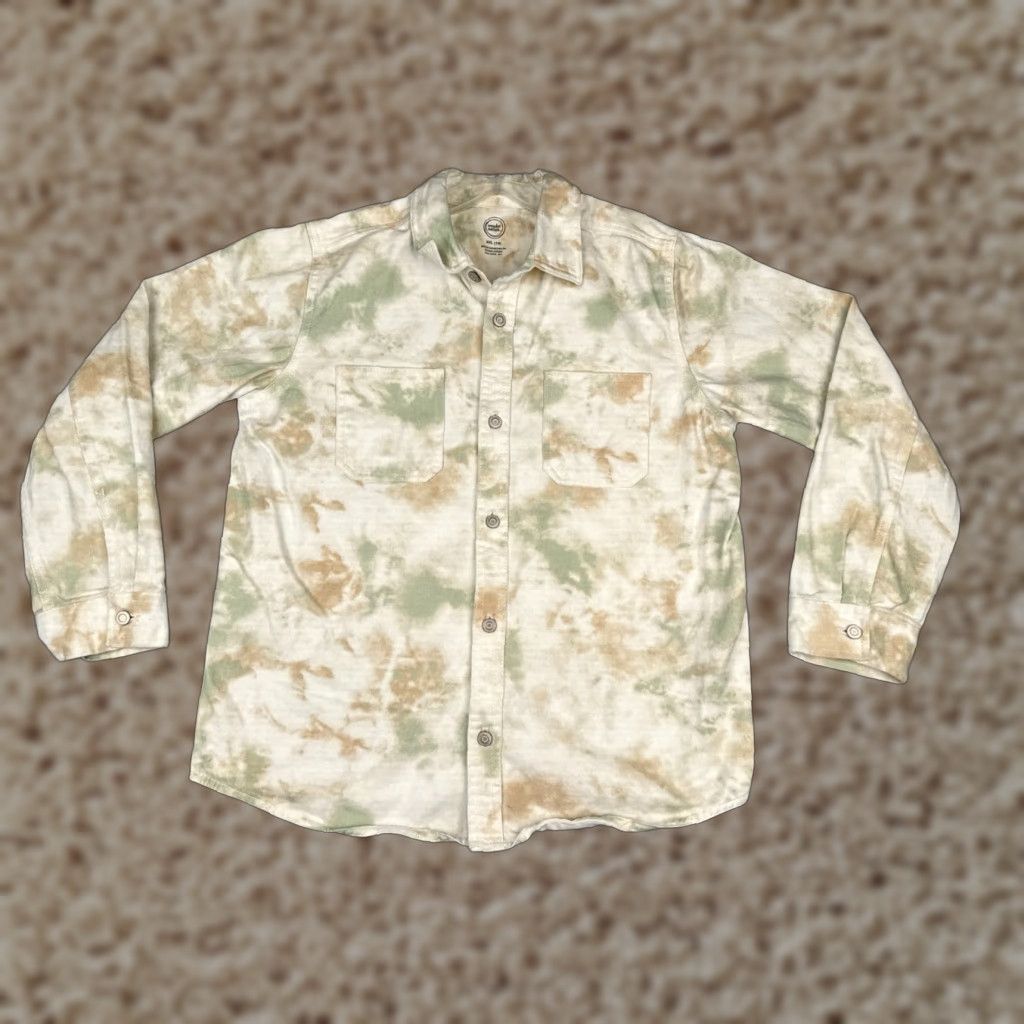 Vintage VINTAGE AriZona Denim Jacket Shirt Girls 2XL Green Long Sleeve 80s 90s Embroidered Pockets Button Up Womens Size 40" / US 18 - 1 Thumbnail