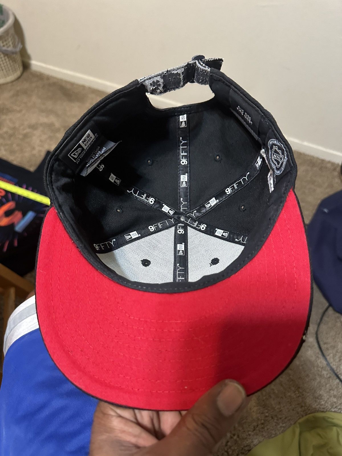 NHL Vintage NHL New Jersey Devils “triple black” hat 00s Size ONE SIZE - 7 Thumbnail