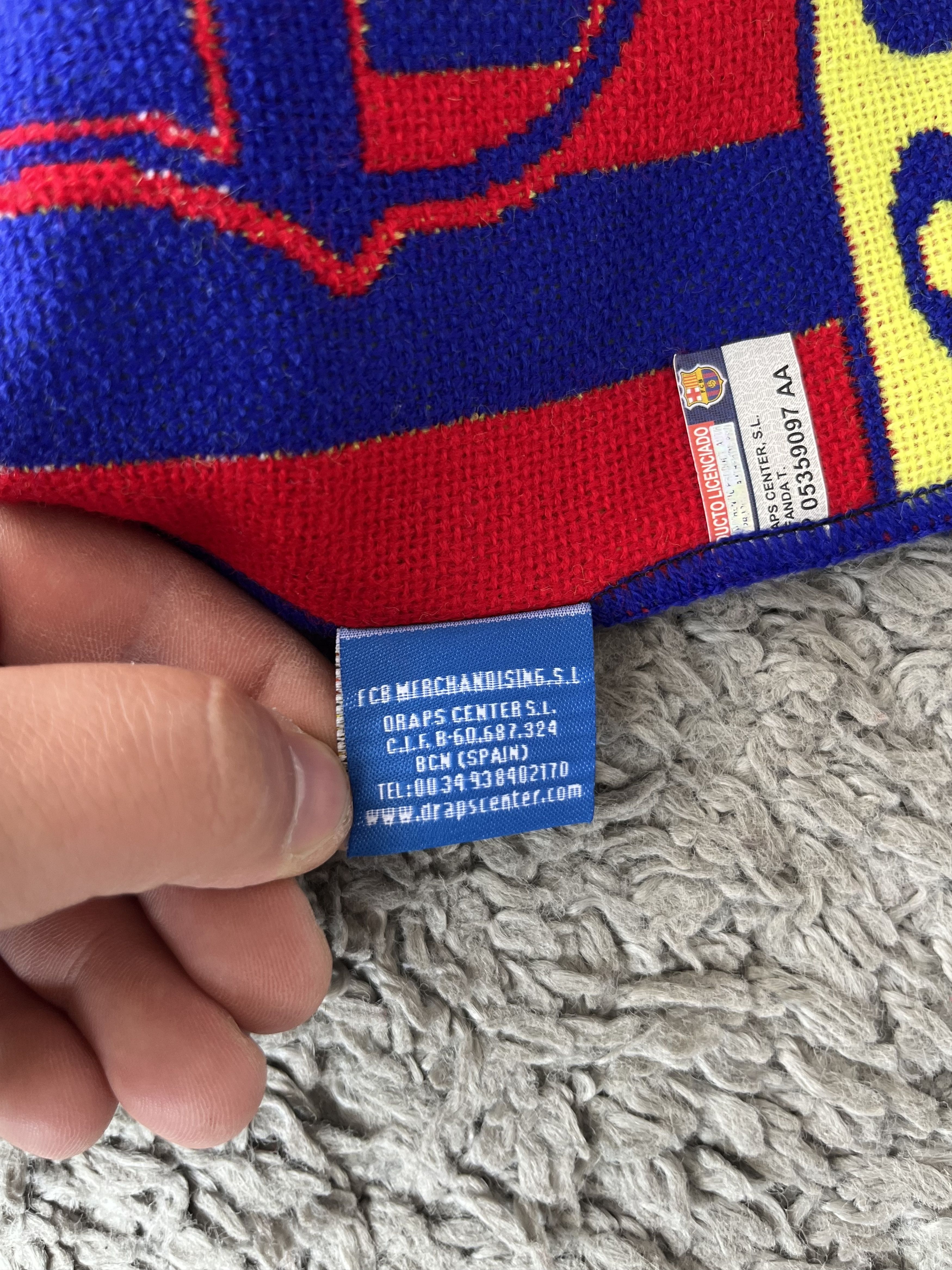 Custo Barcelona FC BARCELONA Vintage Fan Scarf Muffler Soccer Football Size ONE SIZE - 6 Thumbnail