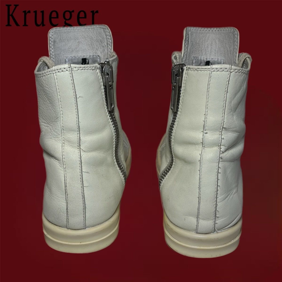 Rick Owens Rick Owes White Ramones 2018 Size US 6 / IT 36 - 3 Thumbnail