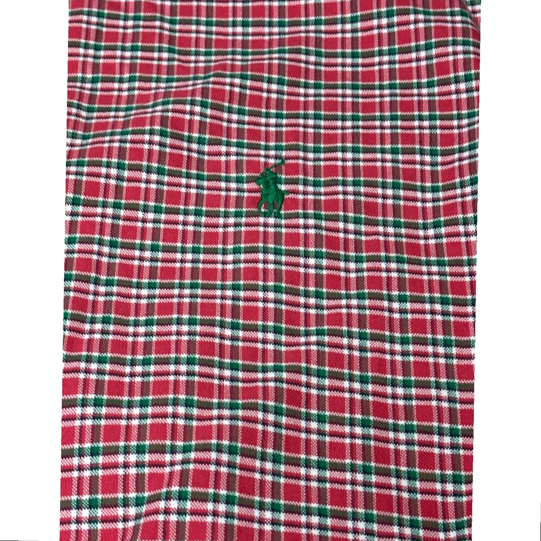 Ralph Lauren Ralph Lauren Mens XL Custom Fit Plaid Button-Down Shirt Red Green Cotton Long Size US XL / EU 56 / 4 - 2 Thumbnail