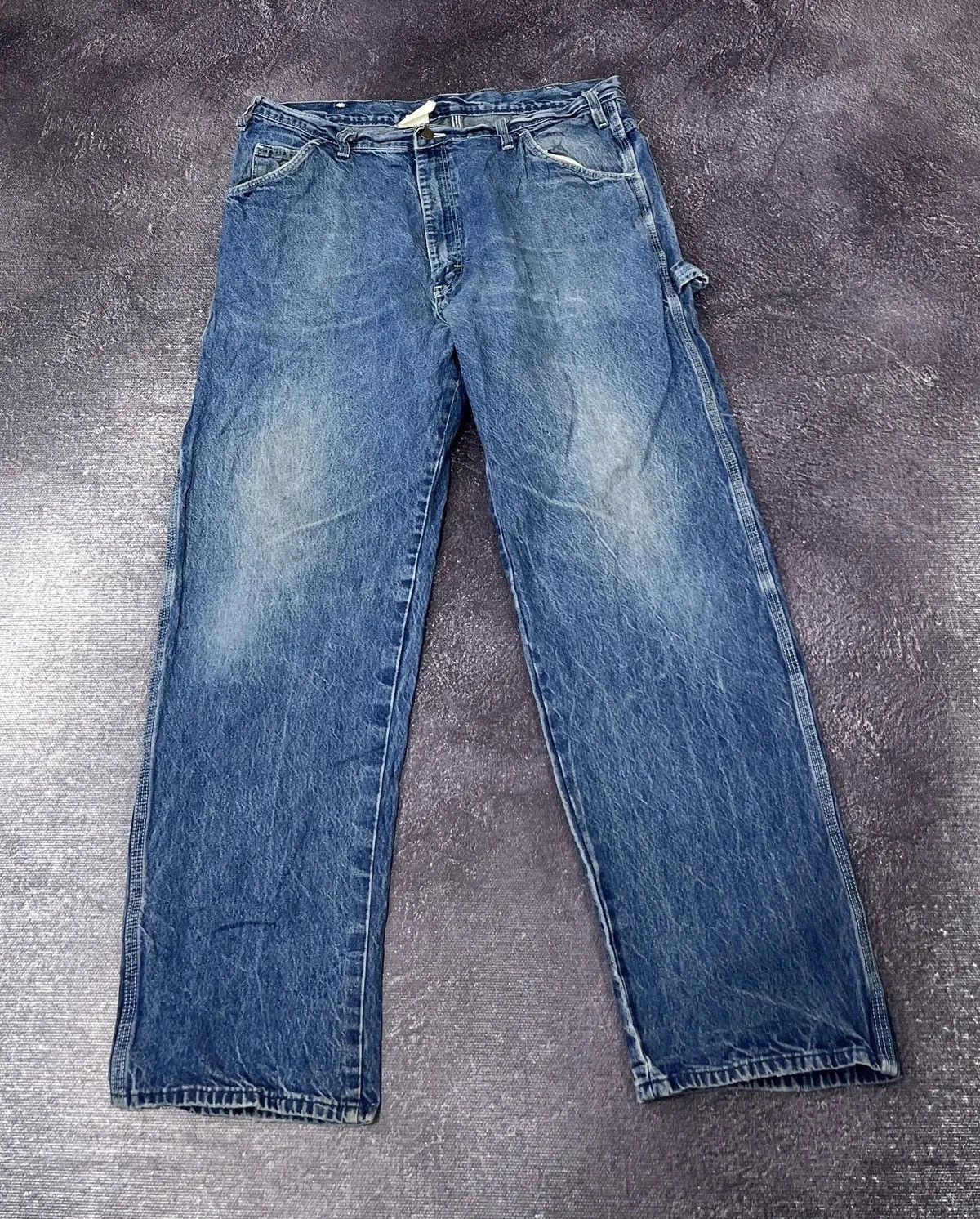 Dickies × Vintage Vintage Dickies USA Denim Faded Blue Hype Baggy Jeans Size US 38 / EU 54 - 2 Thumbnail