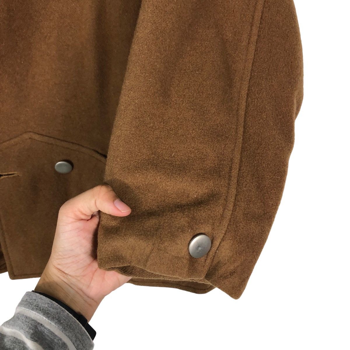 Japanese Brand 🔥Vintage Wool Fly Bomber Jacket Gio Sport Japan Made Size US L / EU 52-54 / 3 - 15 Thumbnail
