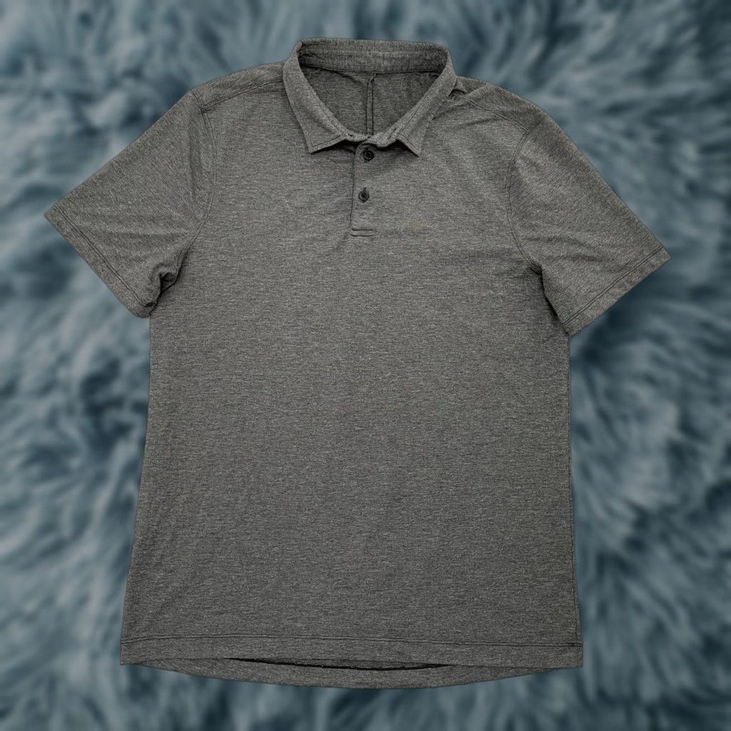 Lululemon Lululemon Tech Polo Mens Shirt Large Gray Short Sleeve Breathable Athletic Fit Size US L / EU 52-54 / 3 - 1 Thumbnail
