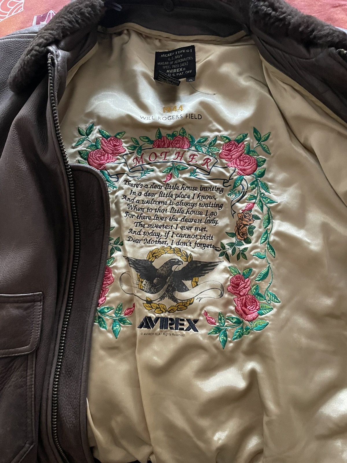 Avirex Rare Avirex Type G-1 Leather Flight Jacket – 1944 Size US XL / EU 56 / 4 - 5 Thumbnail