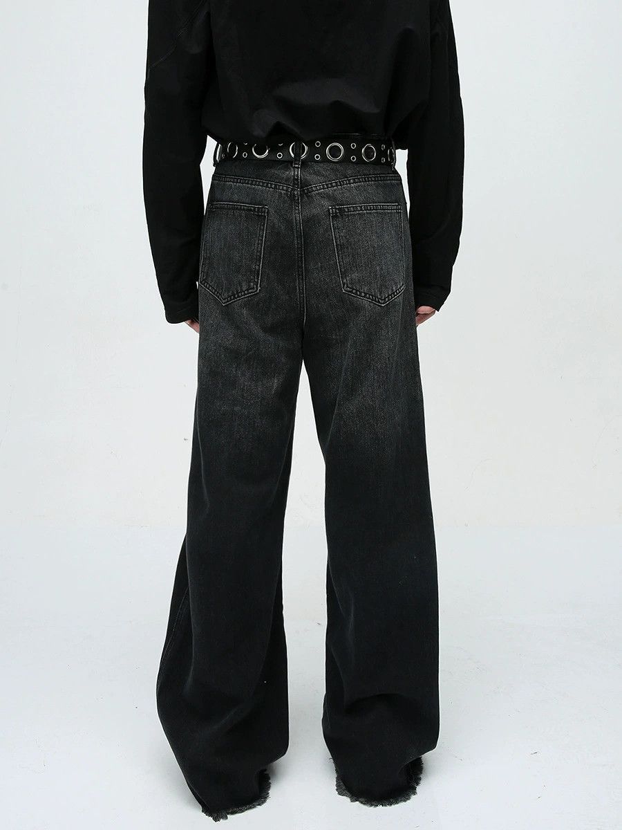 Vintage American men's retro street stitching loose washed jeans Size US 32 / EU 48 - 4 Thumbnail