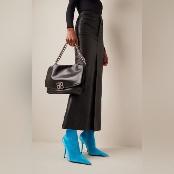 Balenciaga New Womens BALENCIAGA Velvet Printed Sock Boots Size 37","de Size US 7 / IT 37 - 5 Thumbnail