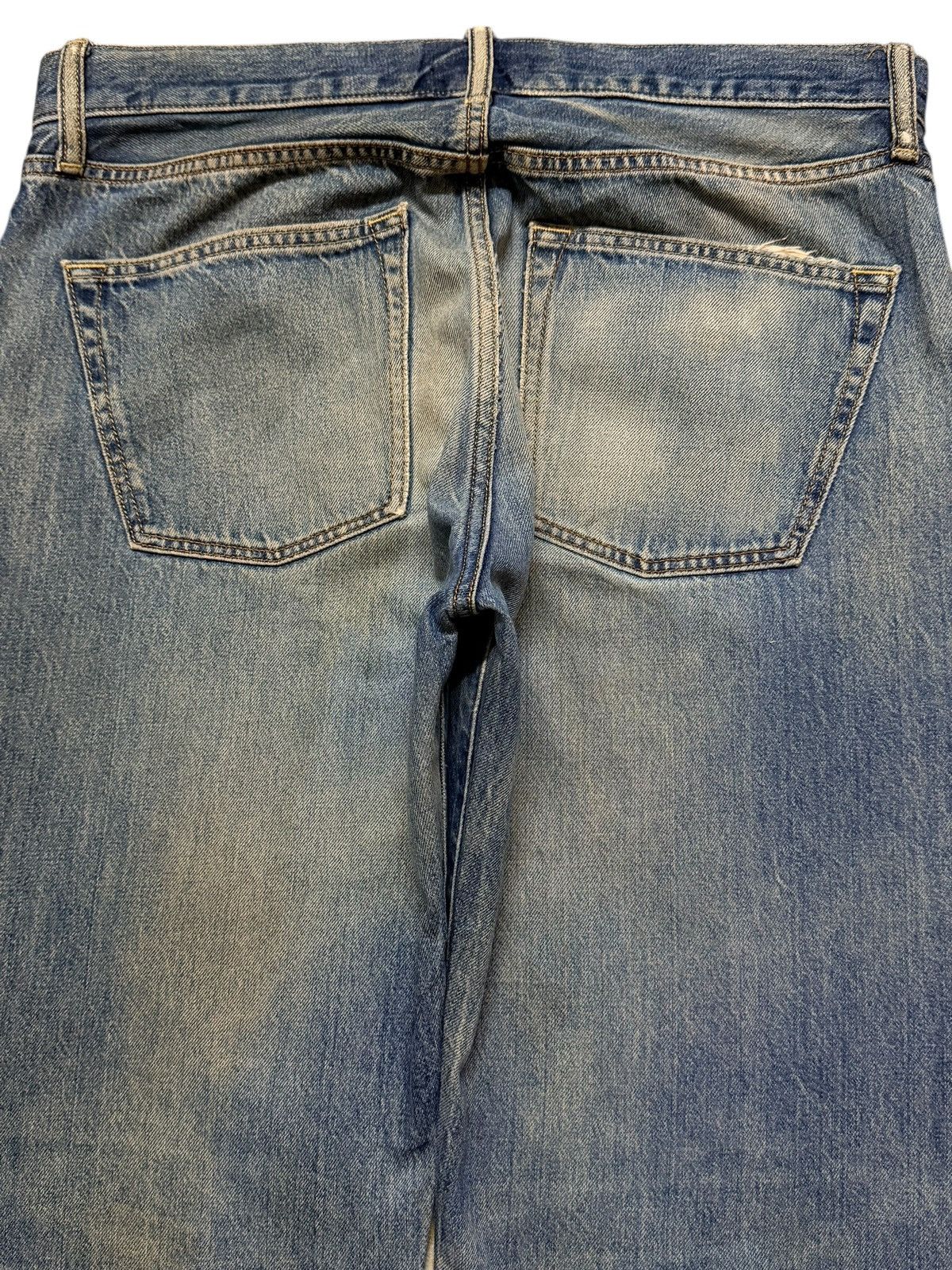 Uniqlo Vintage Y2K Japanese Uniqlo Mud Wash Faded Distressed Loose Size US 35 - 5 Thumbnail