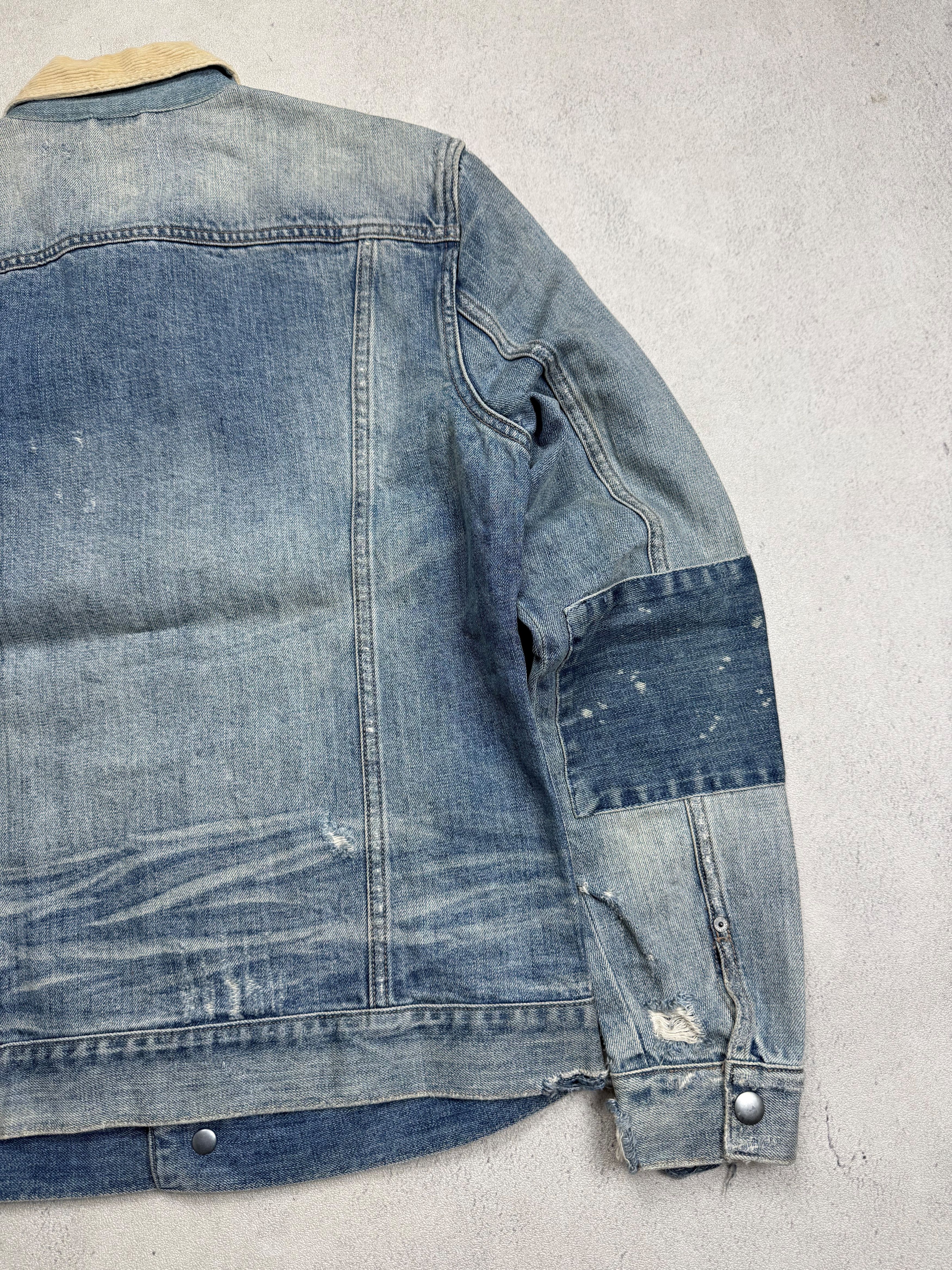 Allsaints Allsaints Daruma Distressed Denim Jacket Size US M / EU 48-50 / 2 - 5 Thumbnail