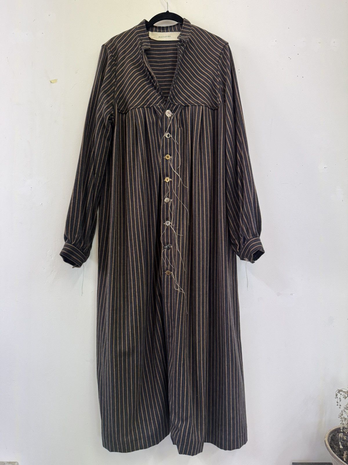 Mavranyma Striped maxi chemisier dress Size L / US 10 / IT 46 - 1 Thumbnail