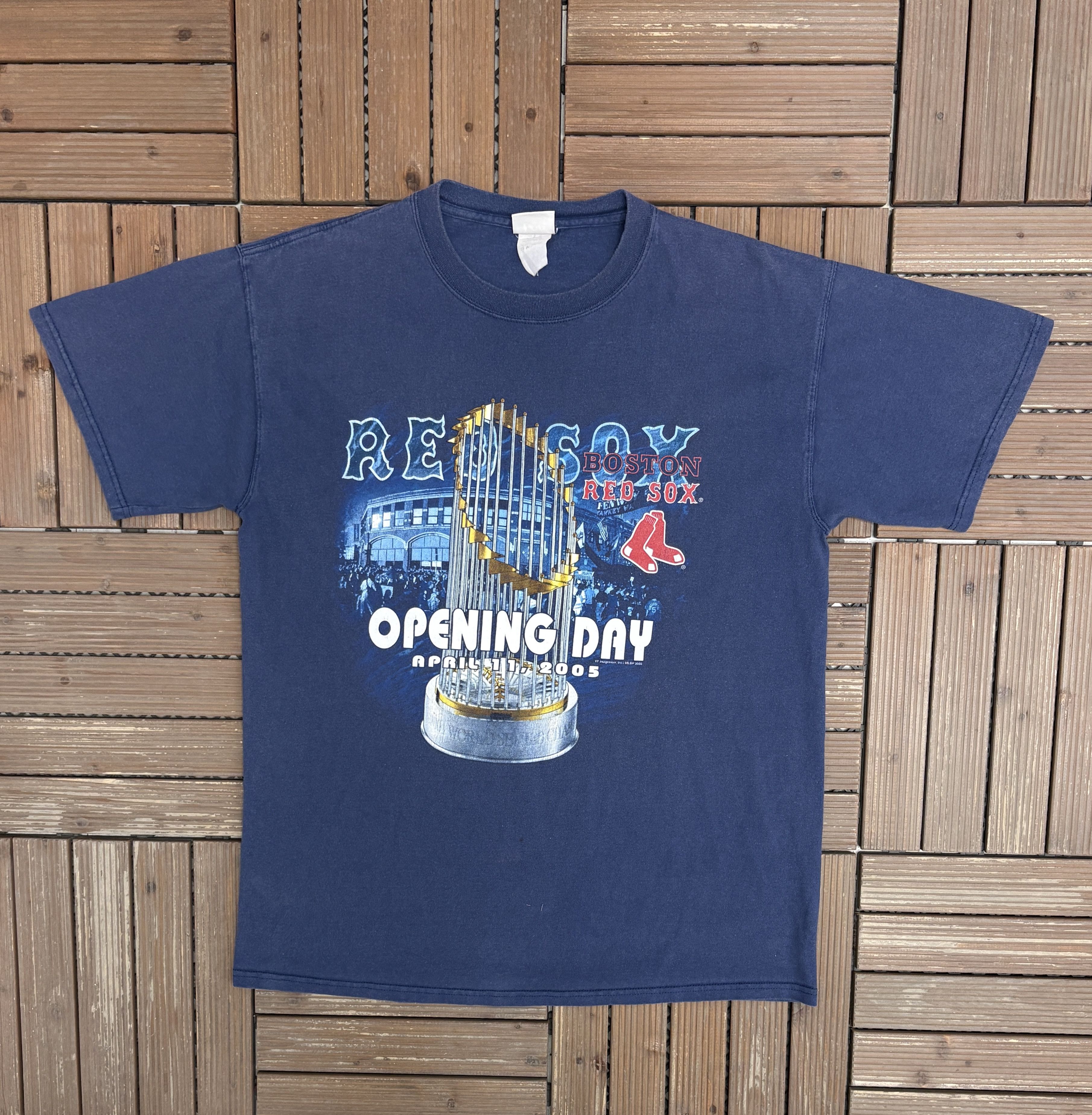 Vintage Boston Red Sox Opening Day 2005 Vintage Blue Tee Size US XL / EU 56 / 4 - 1 Thumbnail