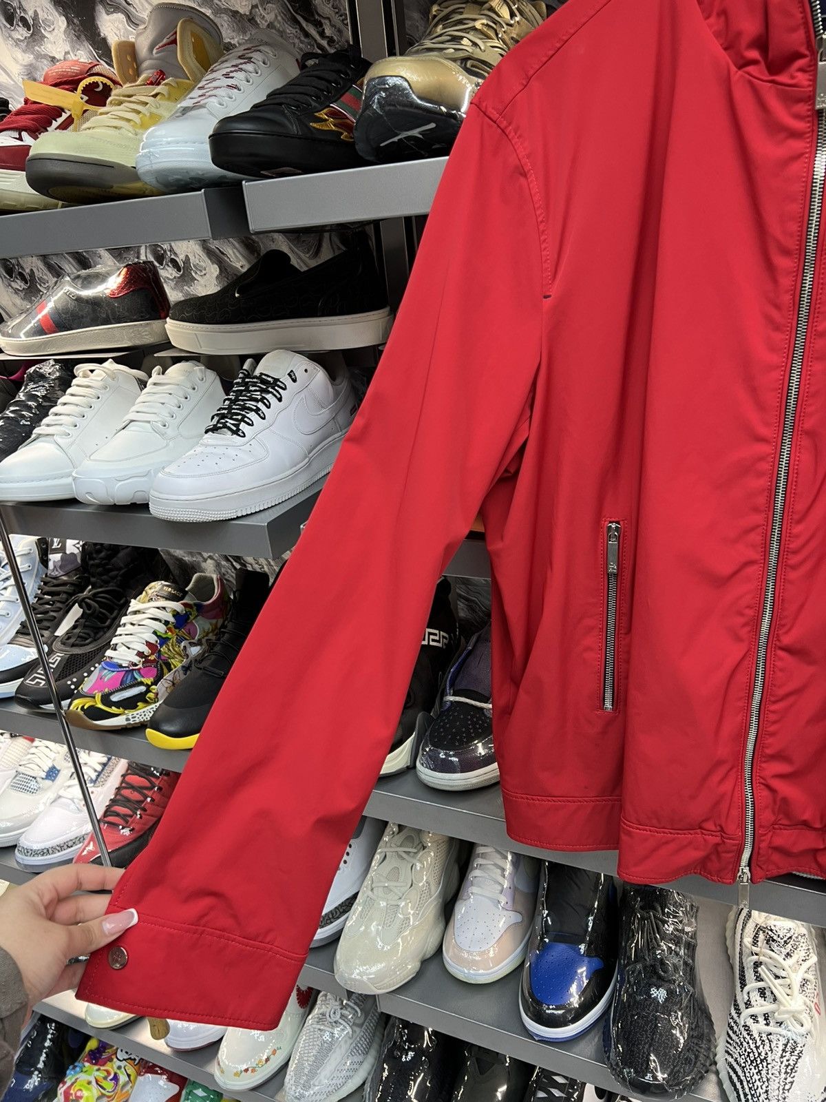 Carolina Herrera Carolina Herrera Red Zip Jacket Size US L / EU 52-54 / 3 - 3 Thumbnail