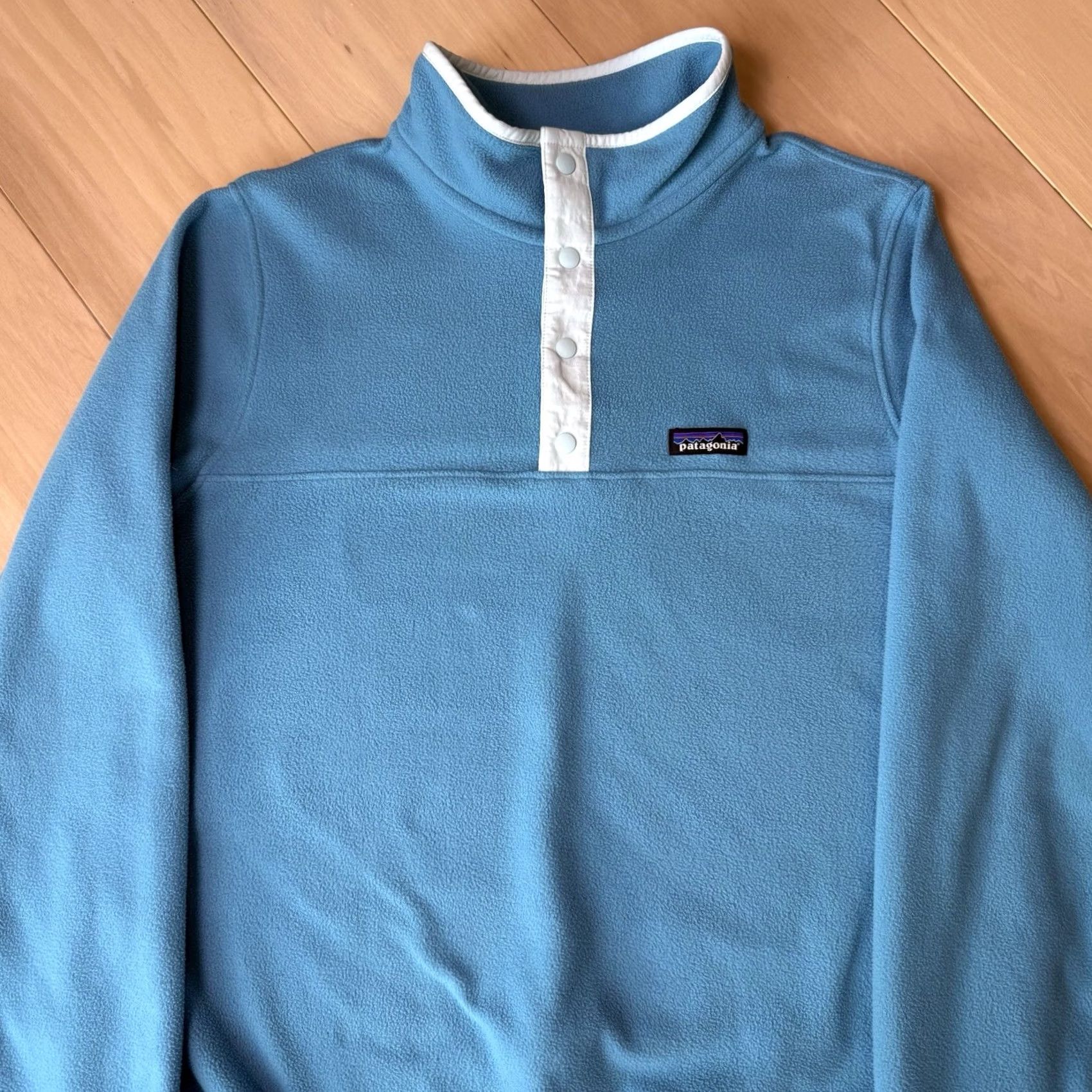 Patagonia Patagonia Jacket Women's XL Blue Fleece Micro D Snap T Pullover Outerwear Size XL / US 12-14 / IT 48-50 - 4 Thumbnail