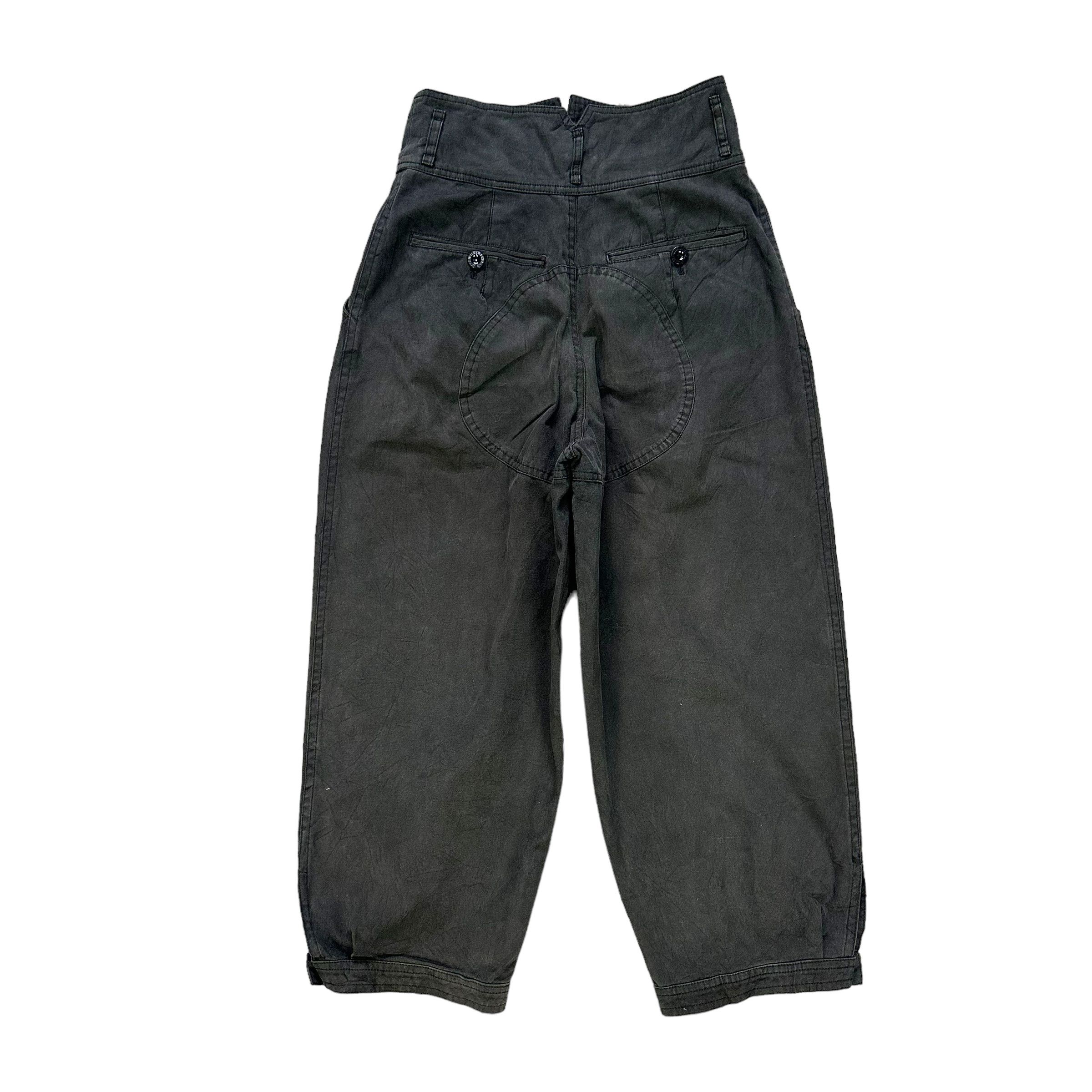 Japanese Brand KENSHO ABE 511 HIGH WAIST QUARTER PANT W25 #8004-71 Size US 26 / EU 42 - 8 Thumbnail