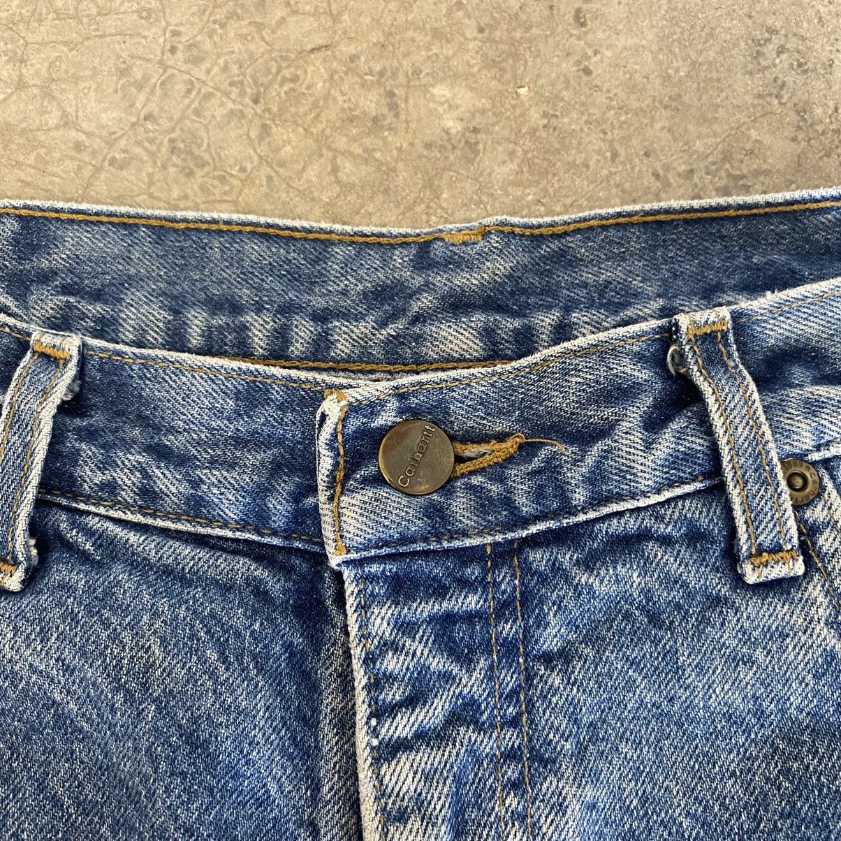 Carhartt VTG Carhartt Blanket Lined Relaxed Fit Blue Jeans Size US 35 - 11 Thumbnail