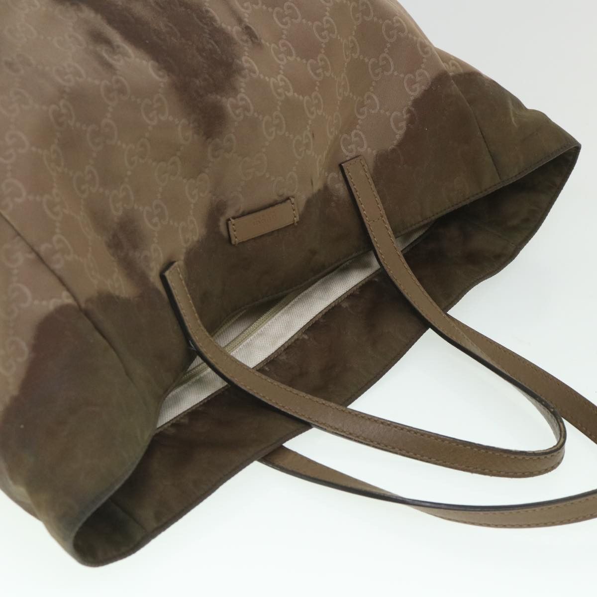 Gucci GUCCI GG Canvas Tote Bag Brown Size ONE SIZE - 6 Thumbnail
