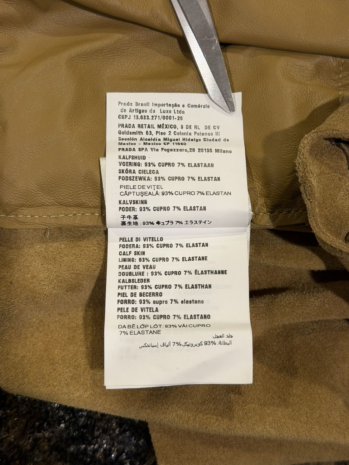 Miu Miu Miu Miu Suede Calf Leather Camel Mini Skirt Size 26" / US 2 / IT 38 - 11 Thumbnail