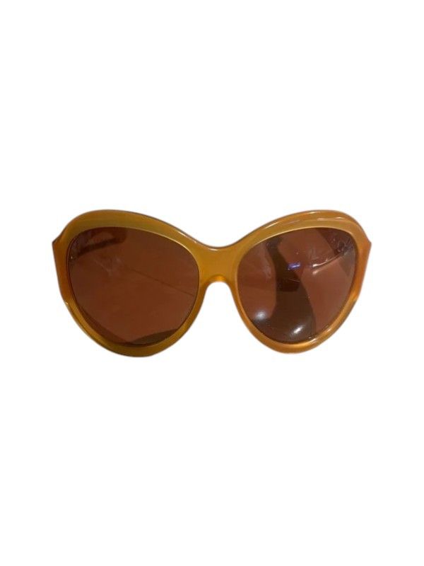 Bottega Veneta Miu Miu SMU 06G Translucent Amber Oversized Sunglasses Size ONE SIZE - 11 Thumbnail