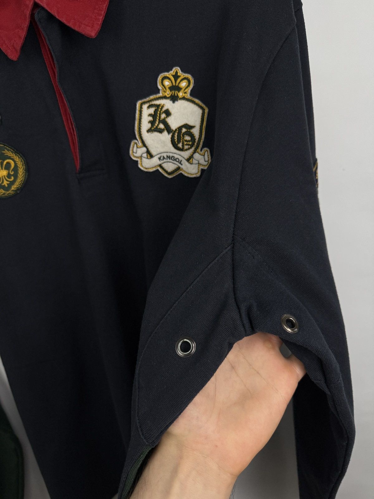 Kangol 🏉🇬🇧 Vintage Kangol British Heritage Rugby Long Sleeve Retro Size US XL / EU 56 / 4 - 7 Thumbnail