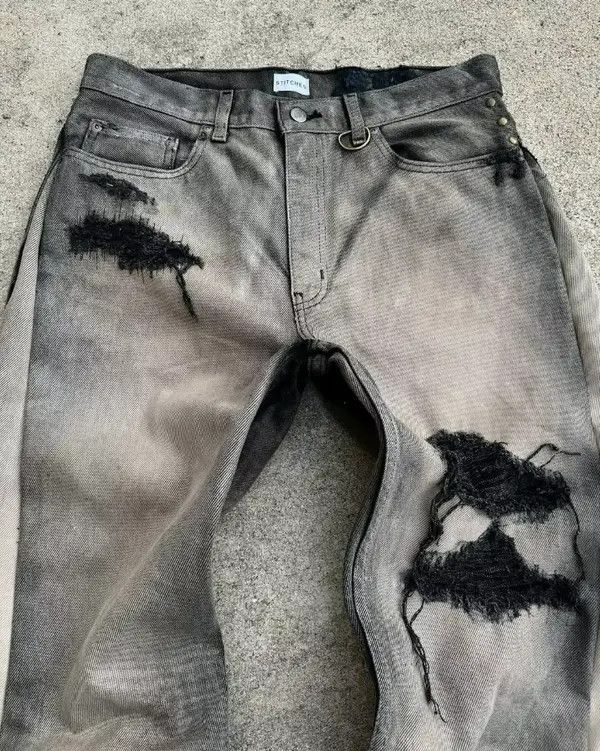Other Ishiyama x zai Baggy Distressed Flared Jeans Size US 30 / EU 46 - 3 Thumbnail