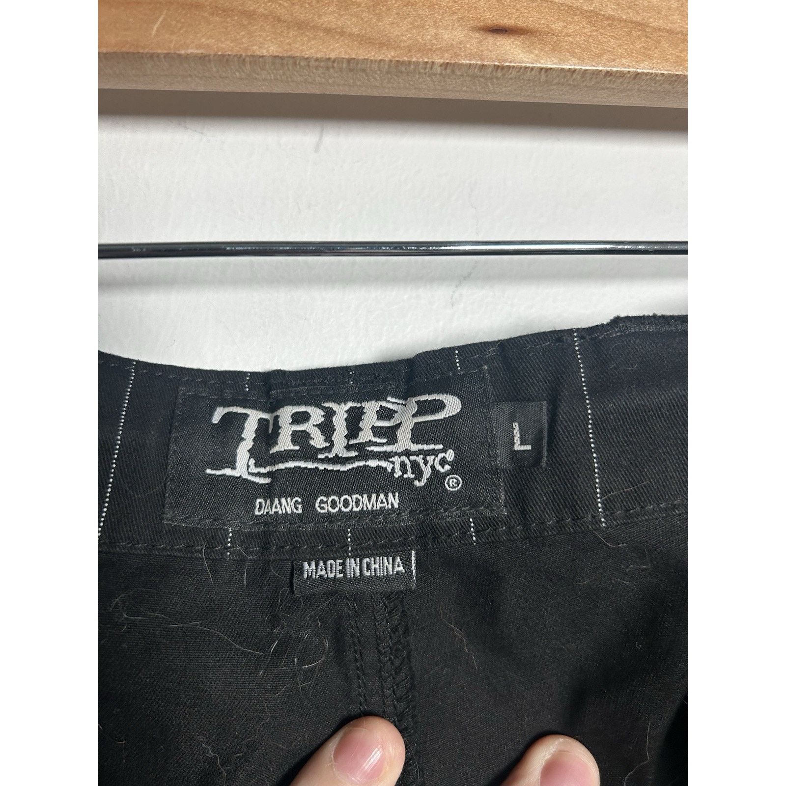 Tripp NYC Tripp NYC Godfather Chain Stripe Pants In White/ Black Large Size 36" / US 14 / IT 50 - 9 Thumbnail