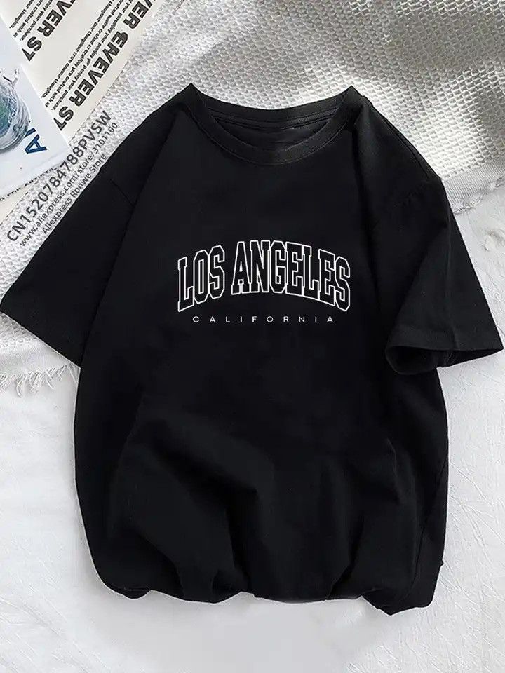 Designer × Other Women Los Angeles Letter Print TShirt Girl Graphic Streewear Size XXL / US 16-18 / IT 52-54 - 1 Thumbnail
