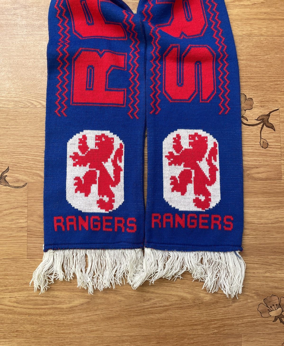 Vintage Vintage Glasgow Rangers FC Blue Football Soccer scarf Size ONE SIZE - 4 Thumbnail