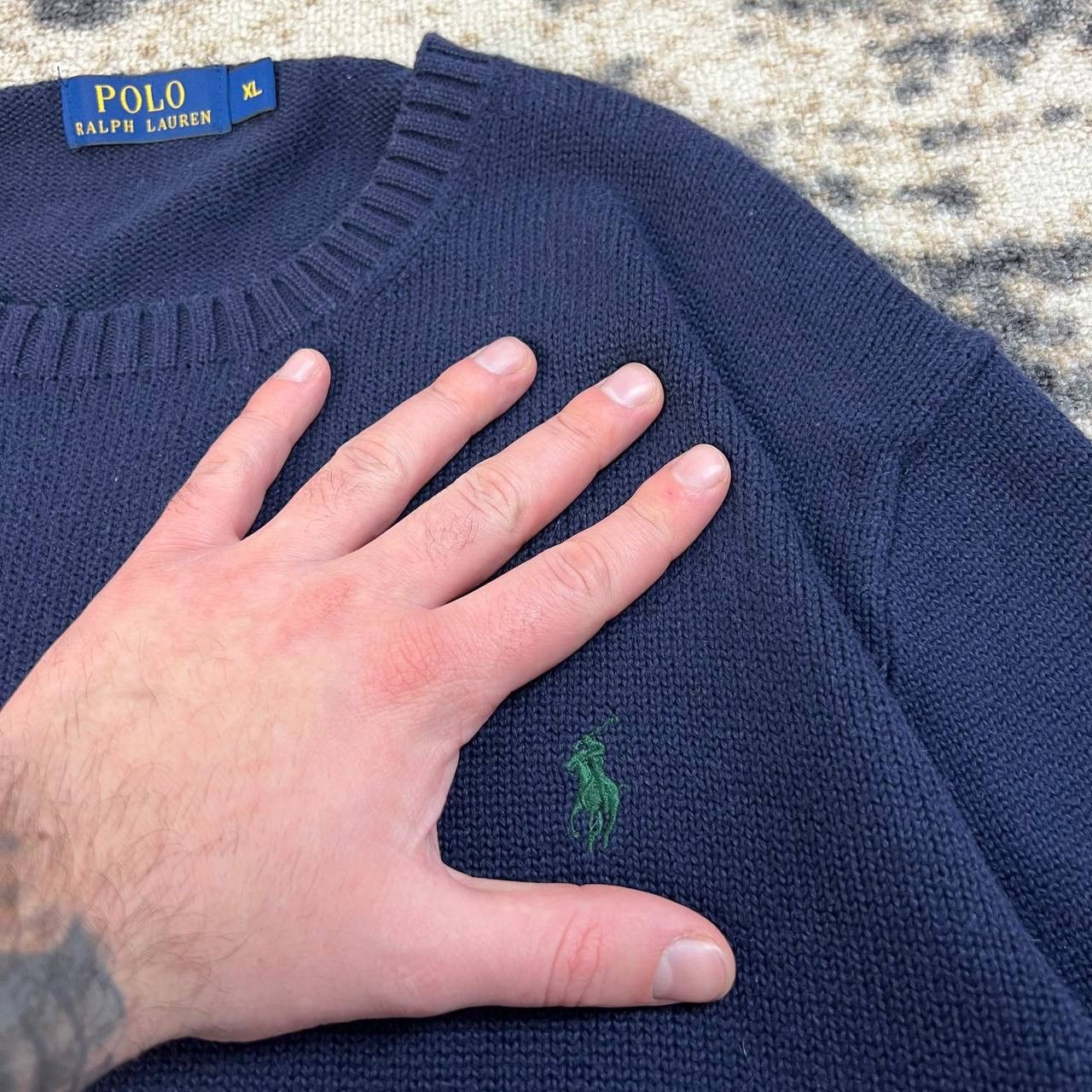 Polo Ralph Lauren Polo Ralph Lauren Luxury Mini Logo Sweater Streetwear Style Size US XL / EU 56 / 4 - 4 Thumbnail