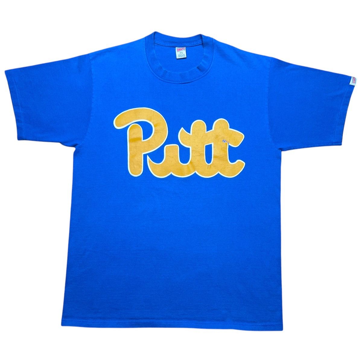 NCAA × Vintage Vintage 1990s NCAA University Of Pittsburg Pitt Soffe Tee Size US XL / EU 56 / 4 - 1 Thumbnail
