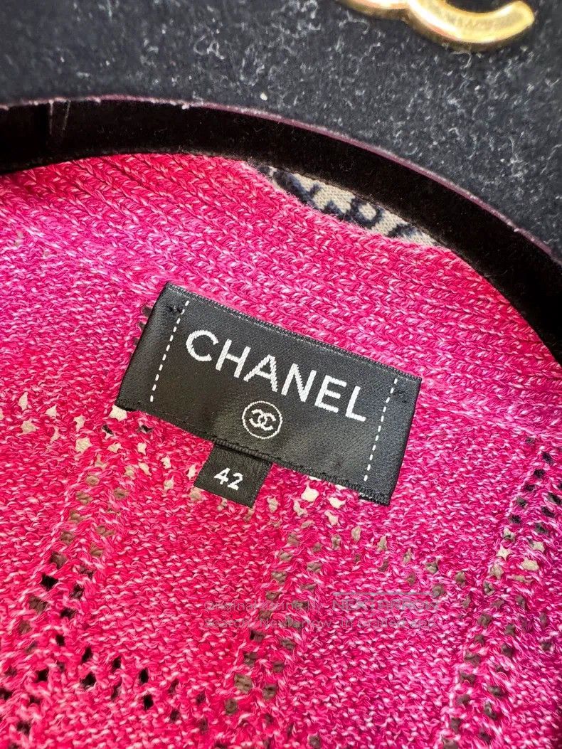 Chanel Chanel Knitted waffle cardigan jacket Size M / US 6-8 / IT 42-44 - 5 Thumbnail