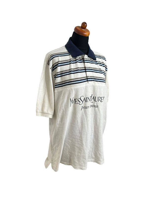 Yves Saint Laurent YVES SAINT LAURENT POUR HOMME STRIPED POLO SHIRT – SIZE XXL Size US XXL / EU 58 / 5 - 3 Thumbnail