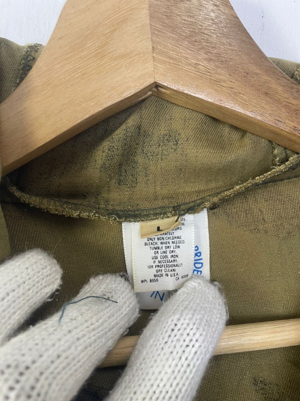 Designer × Vintage US Military Hoodie Jacket Crafted With Pride in USA Size US L / EU 52-54 / 3 - 7 Thumbnail