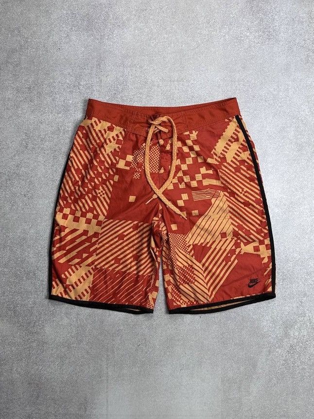 Nike Vintage Nike Swoosh Nylon Archival Swimming Shorts Rare Y2K Size US 32 / EU 48 - 1 Thumbnail